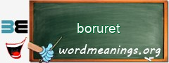 WordMeaning blackboard for boruret